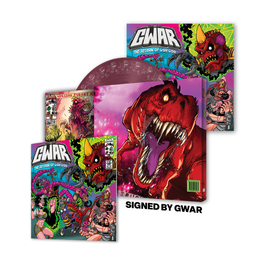 GWAR: 'The Return of Gor Gor' Signed Platinum Edition Comic Book + Vinyl LP (Limited Edition Fruit Punch)
