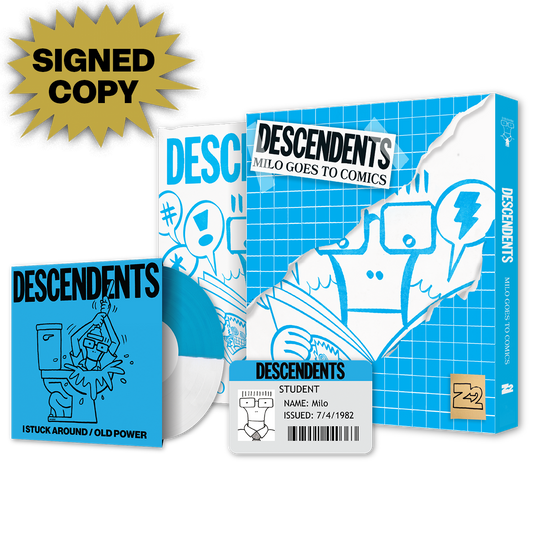DESCENDENTS: Milo Goes To Comics - Graphic Novel + 7" Vinyl Bundle (Signed Platinum Edition)